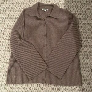 Reformation fantino cashmere collared cardigan